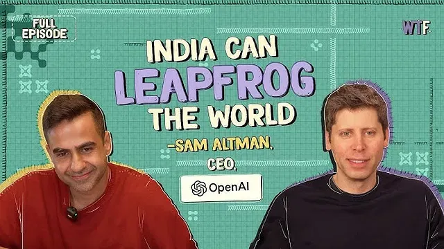 Sam Altman and Nikhil Kamath