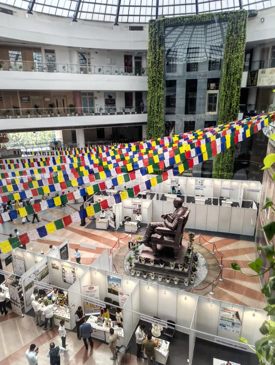India Prison Voices venue atrium from above
