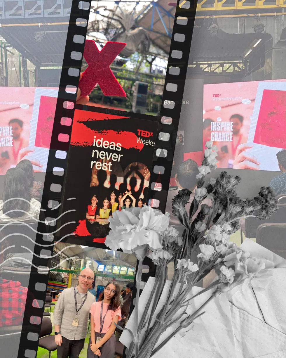 Ideas never rest film-strip collage